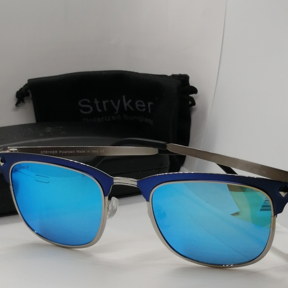 New Stryker Polarized Sunglass ST06217 Blue Mirror - Picture 3 of 9